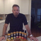 Owner, Scott Harlow, explaining the amazing flavor of Extra Hot Peri Peri sauce (his favorite)