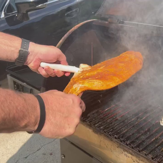 Peri Peri Smoked Salmon is coming off of the Recteq smoker!