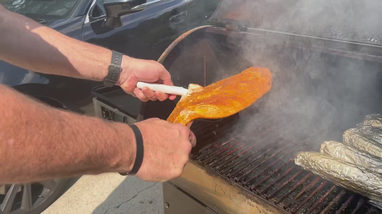 Peri Peri Smoked Salmon is coming off of the Recteq smoker!